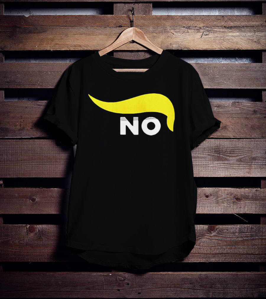 No One Wants To Fight For Israel With Iconic Yellow Hair Accentuating NO T-Shirt