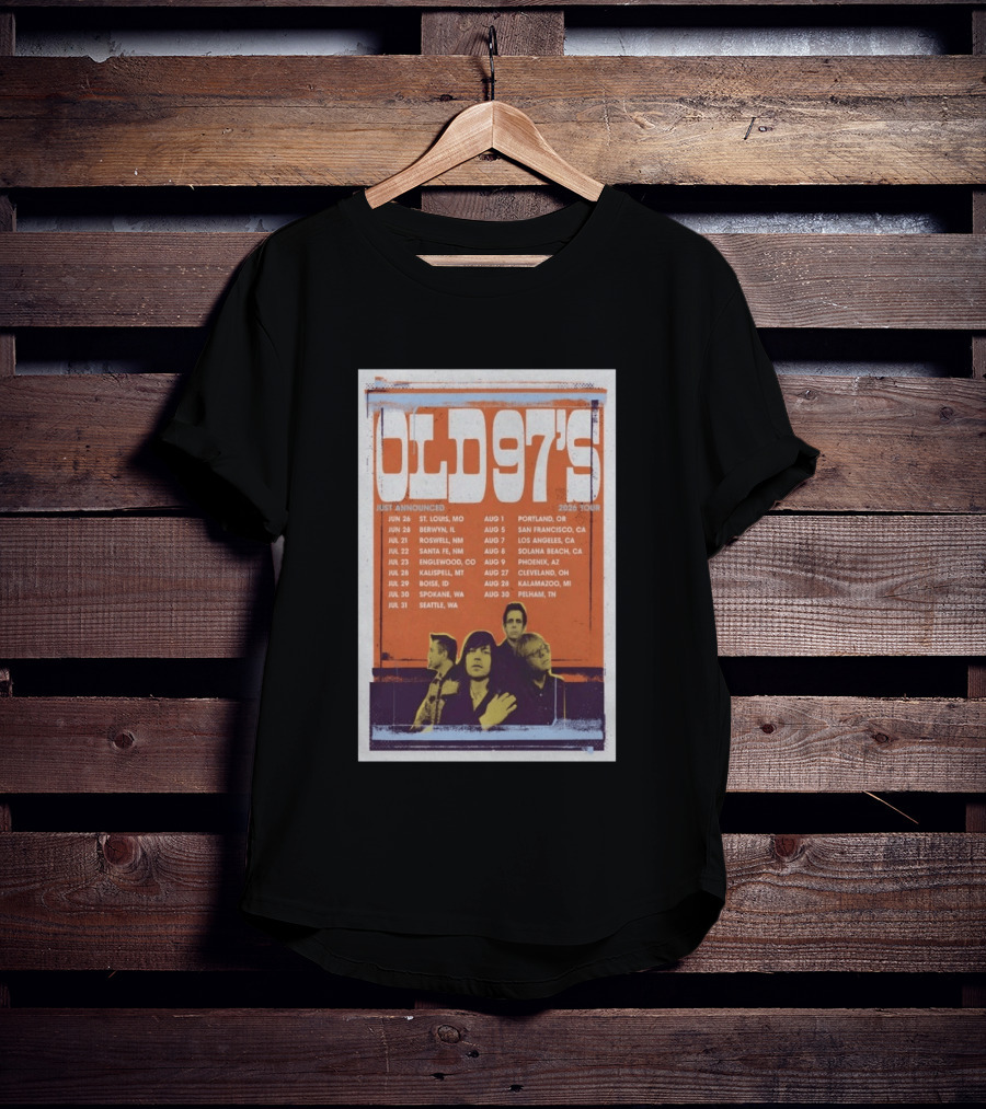 Old 97's 2026 Tour With Summer Concert Dates And Band Members T-Shirt