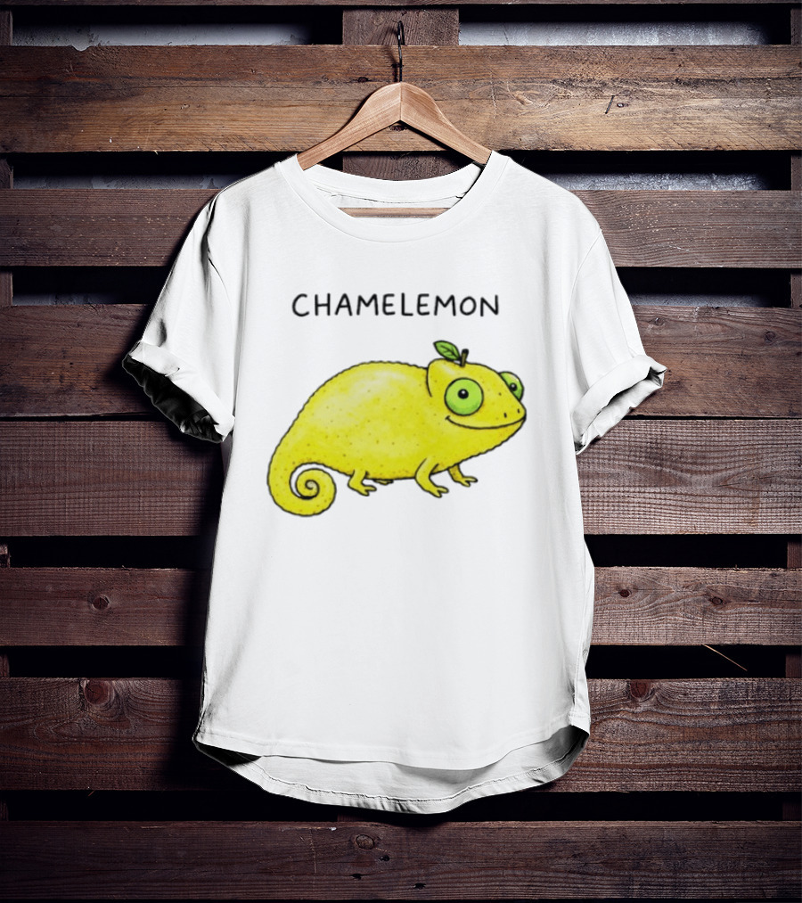 Chamelemon Lemon Chameleon Fruit Pun Humor T-Shirt