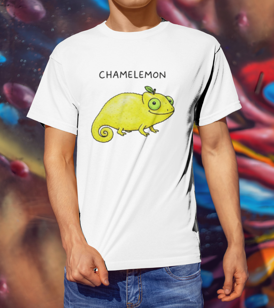 Chamelemon Lemon Chameleon Fruit Pun Humor T-Shirt