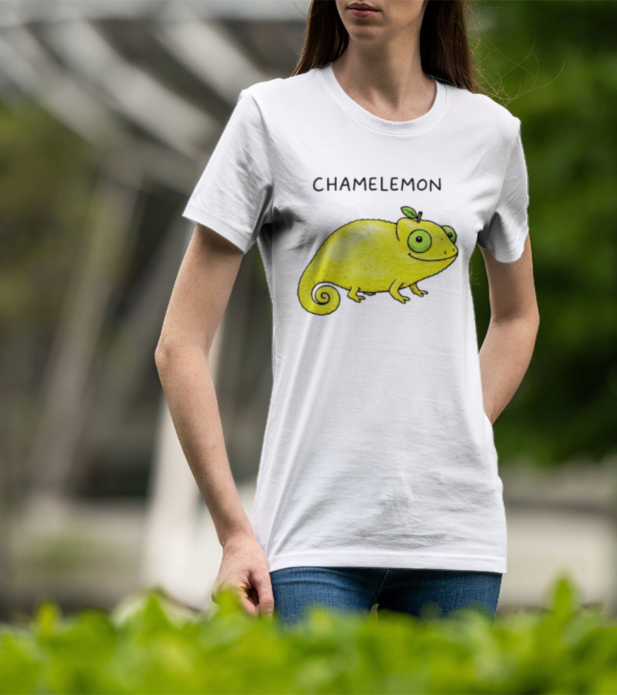 Chamelemon Lemon Chameleon Fruit Pun Humor T-Shirt