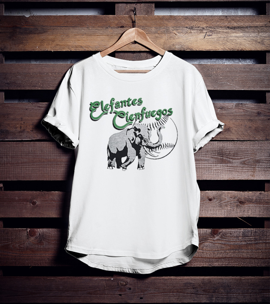 Elefantes Cienfuegos Elephant Vintage Baseball T-Shirt