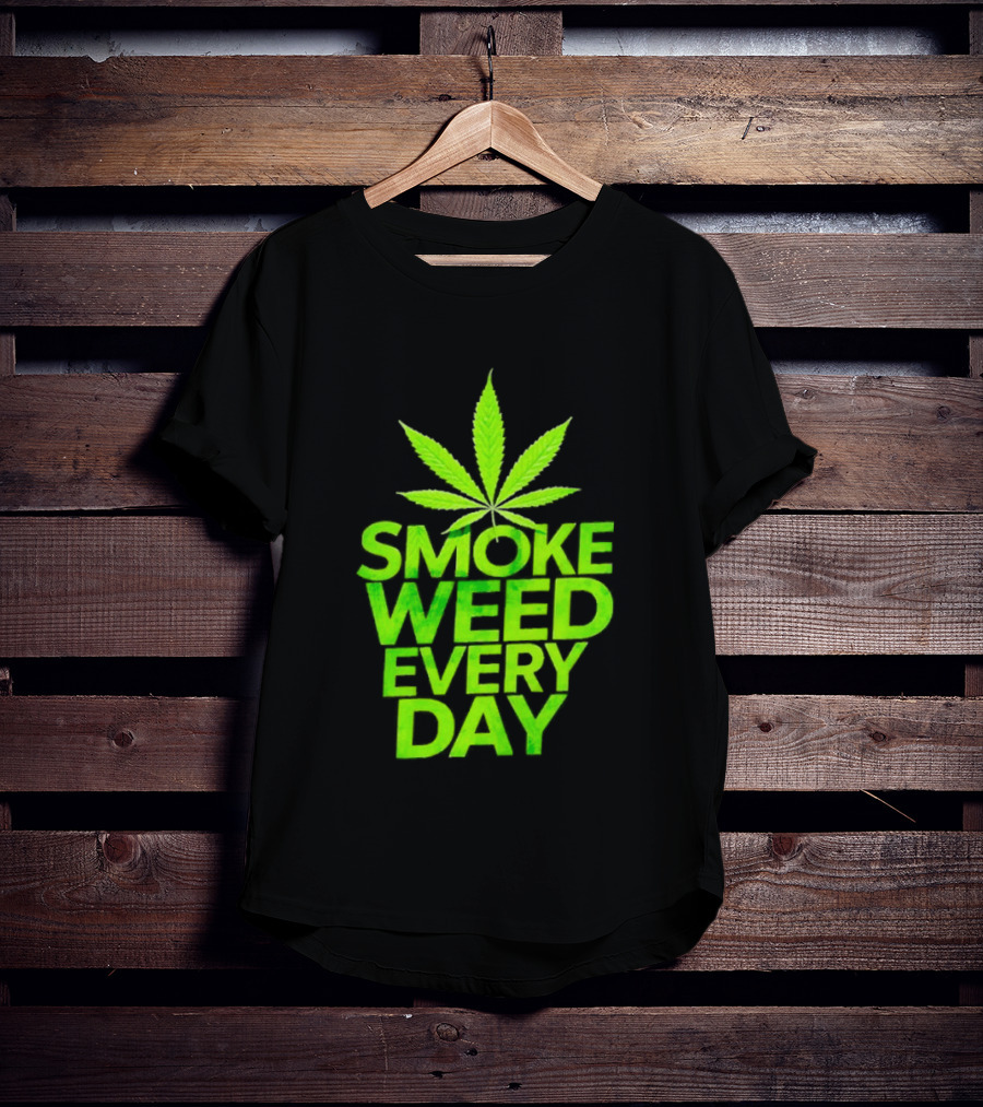 Smoke Weed Every Day Cannabis For Sale Ships Free Leaf T-Shirt