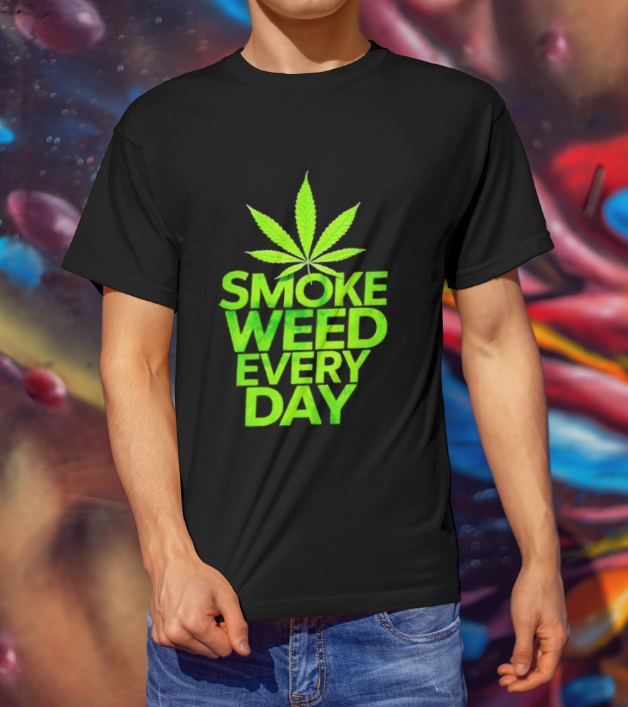Smoke Weed Every Day Cannabis For Sale Ships Free Leaf T-Shirt