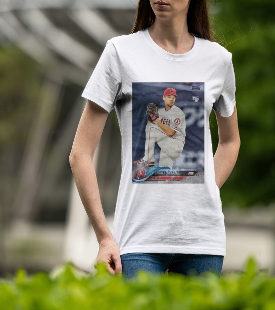 Topps Los Angeles Angels Shohei Ohtani RC Rookie Card T-Shirt
