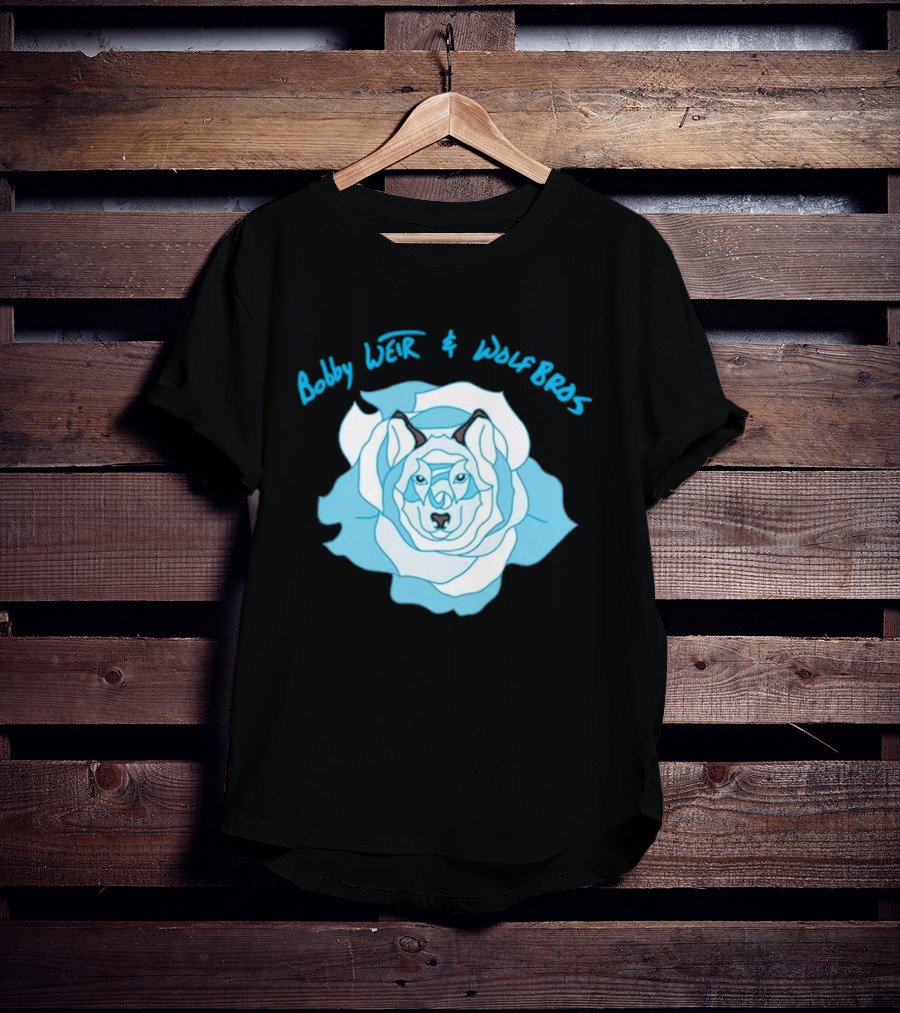Bobby Weir And Wolf Bros Blue Rose Wolf T-Shirt