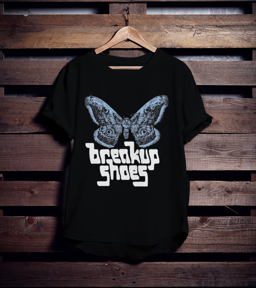 Breakup Shoes Blue Black Moth T-Shirt