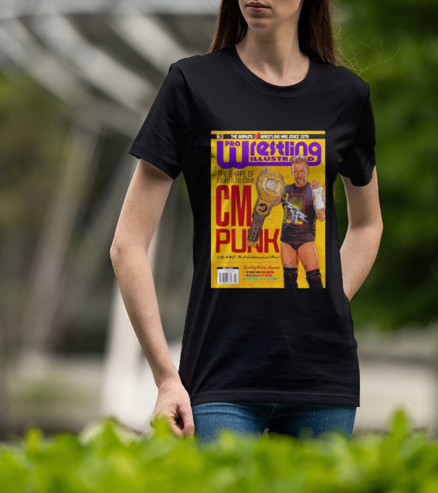 Pro Wrestling Illustrated CM Punk WWE's Most Controversial Man Spotlight On Japan T-Shirt