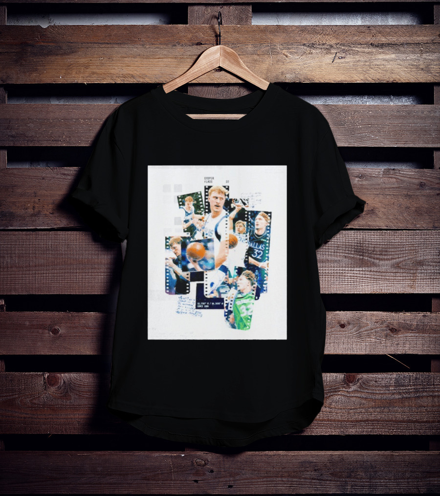 Cooper Flagg 32 Dallas Mavericks The Rook Since 1980 Collage Basketball Film Strip T-Shirt