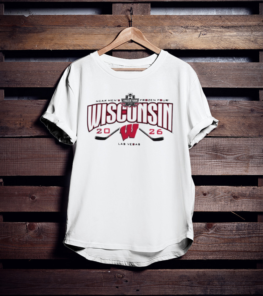 Wisconsin Badgers 2026 NCAA Men's Frozen Four Las Vegas T-Shirt