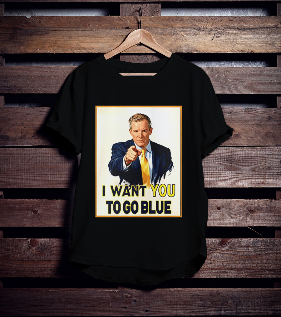 Dusty May I Want You To Go Blue Michigan Wolverines Basketball T-Shirt