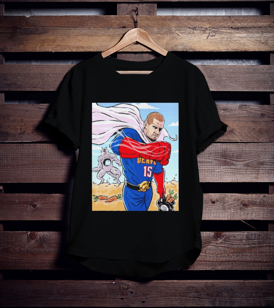 Joker Nikola Jokić Superhero Denver 15 Defeats Wolves 56 Points Carrot Power T-Shirt