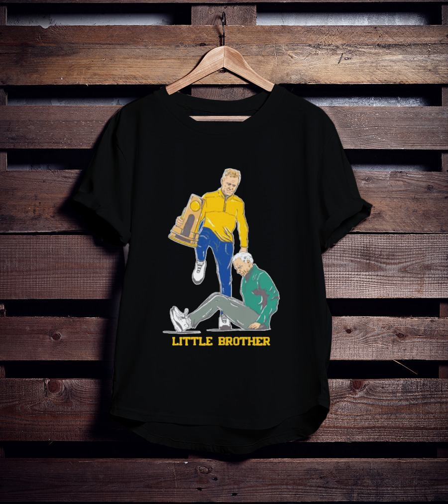 Michigan Wolverines Little Brother Dusty May Stepover Trophy Moment T-Shirt
