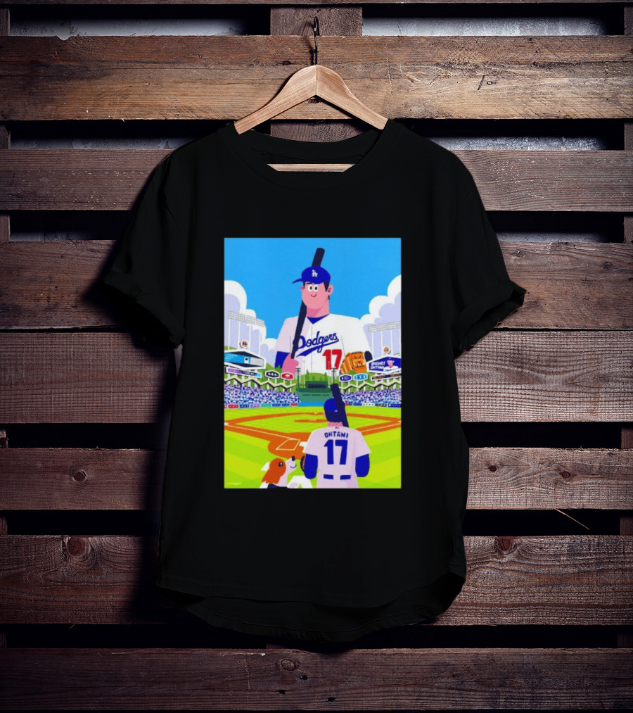 Shohei Ohtani Massive Los Angeles Dodgers 2026 World Baseball Classic Stadium Scene T-Shirt