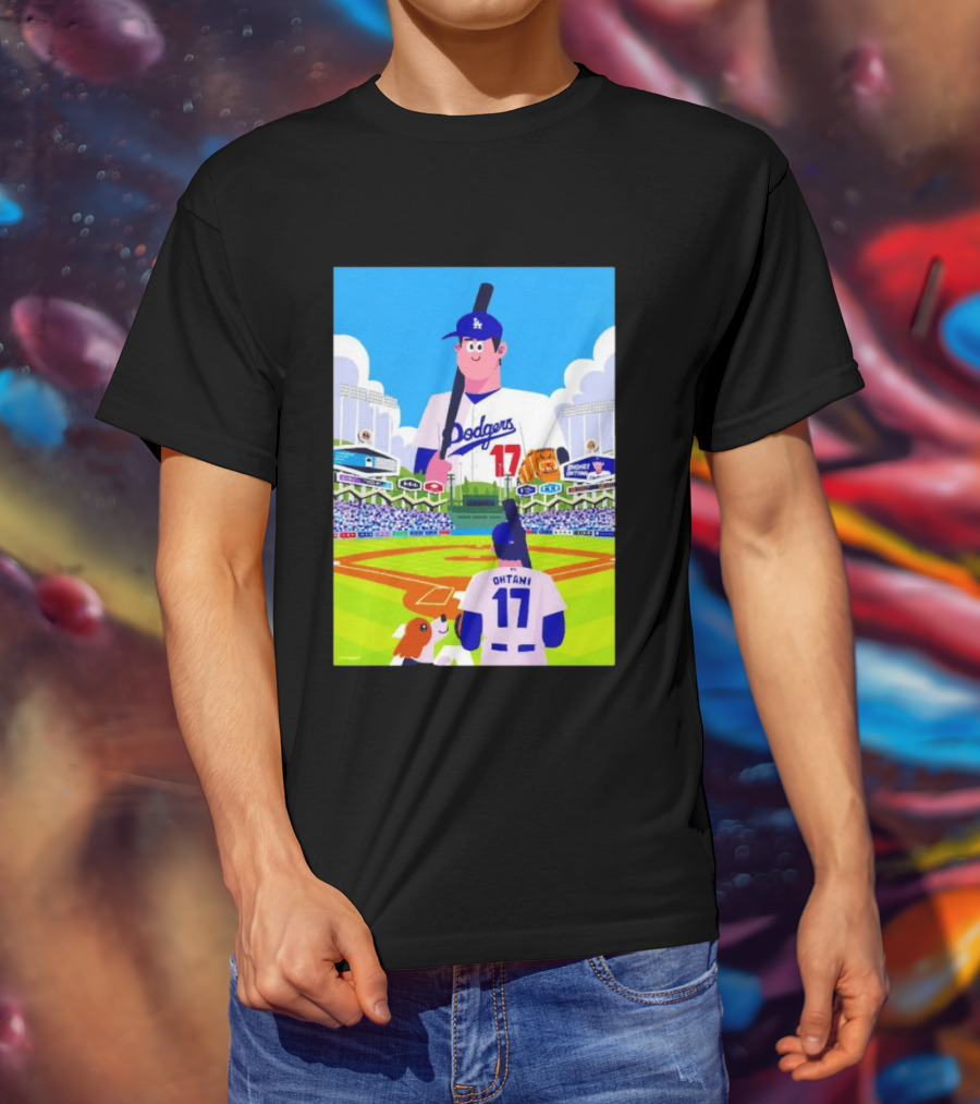 Shohei Ohtani Massive Los Angeles Dodgers 2026 World Baseball Classic Stadium Scene T-Shirt