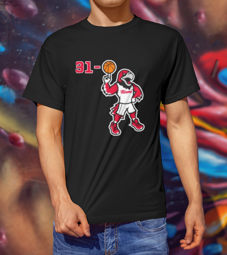 Miami RedHawks Basketball Swoop 31 0 T-Shirt