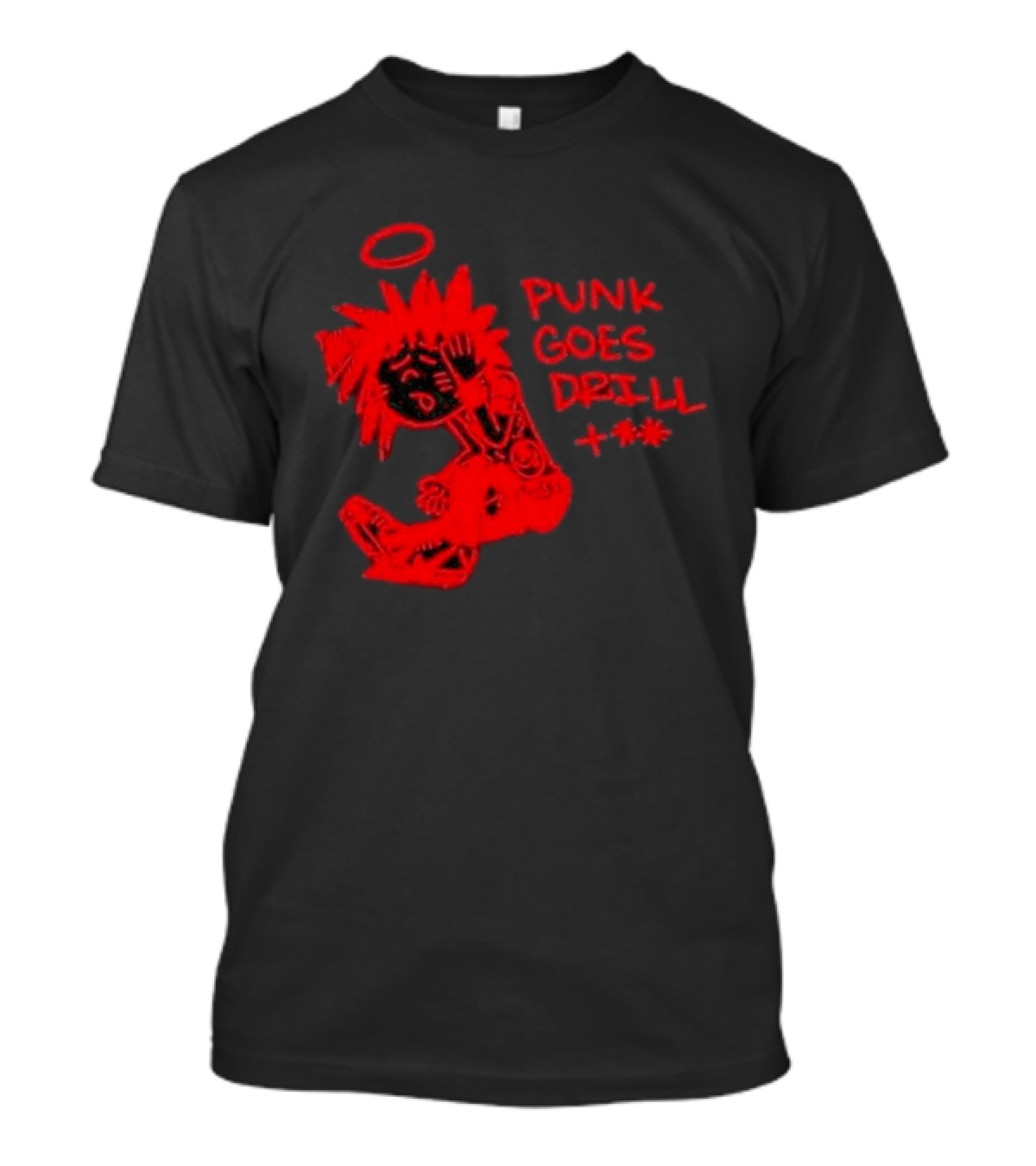 Punk Goes Drill Rocnation Anniversary Halo Cartoon T-Shirt