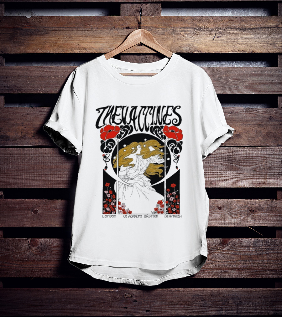 The Vaccines March 13 2026 London Alphonse Mucha T-Shirt