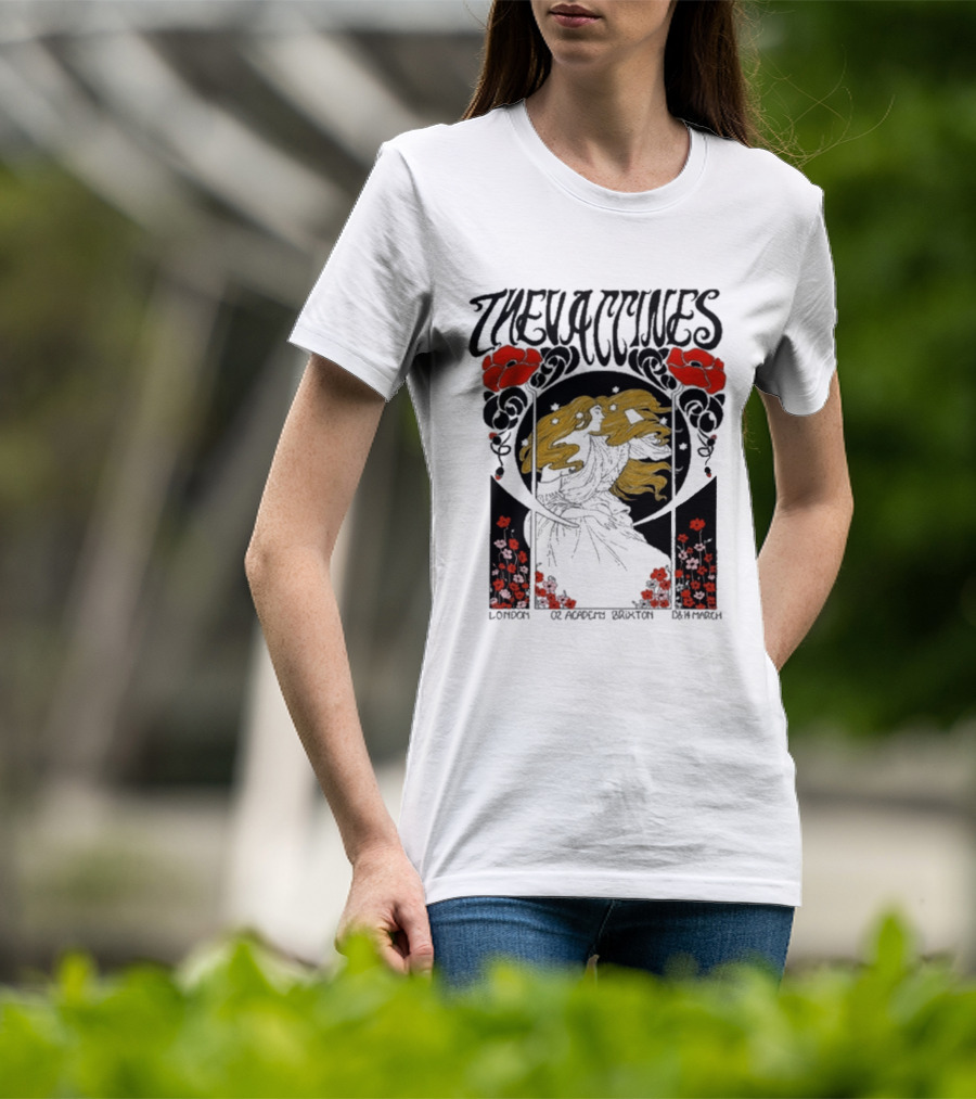The Vaccines March 13 2026 London Alphonse Mucha T-Shirt