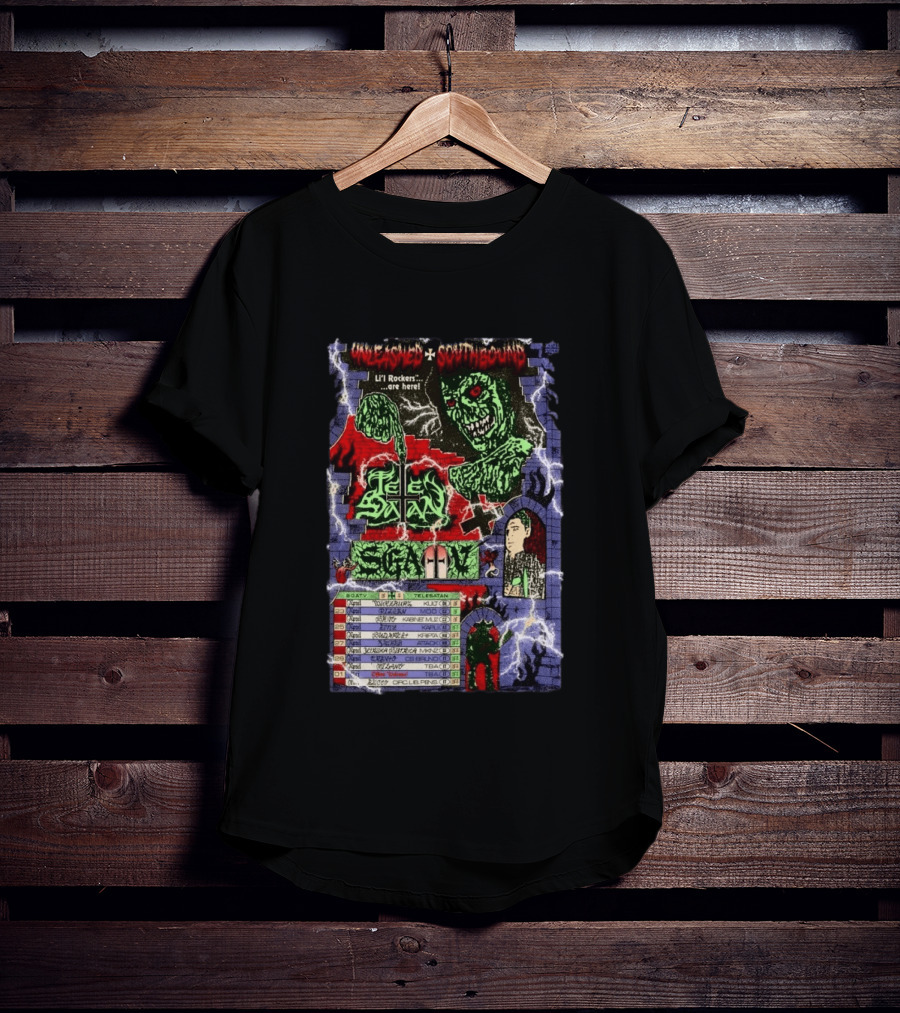 Unleashed Southbound Telesatan Tour 2026 Lil' Rockers Scary Dates T-Shirt