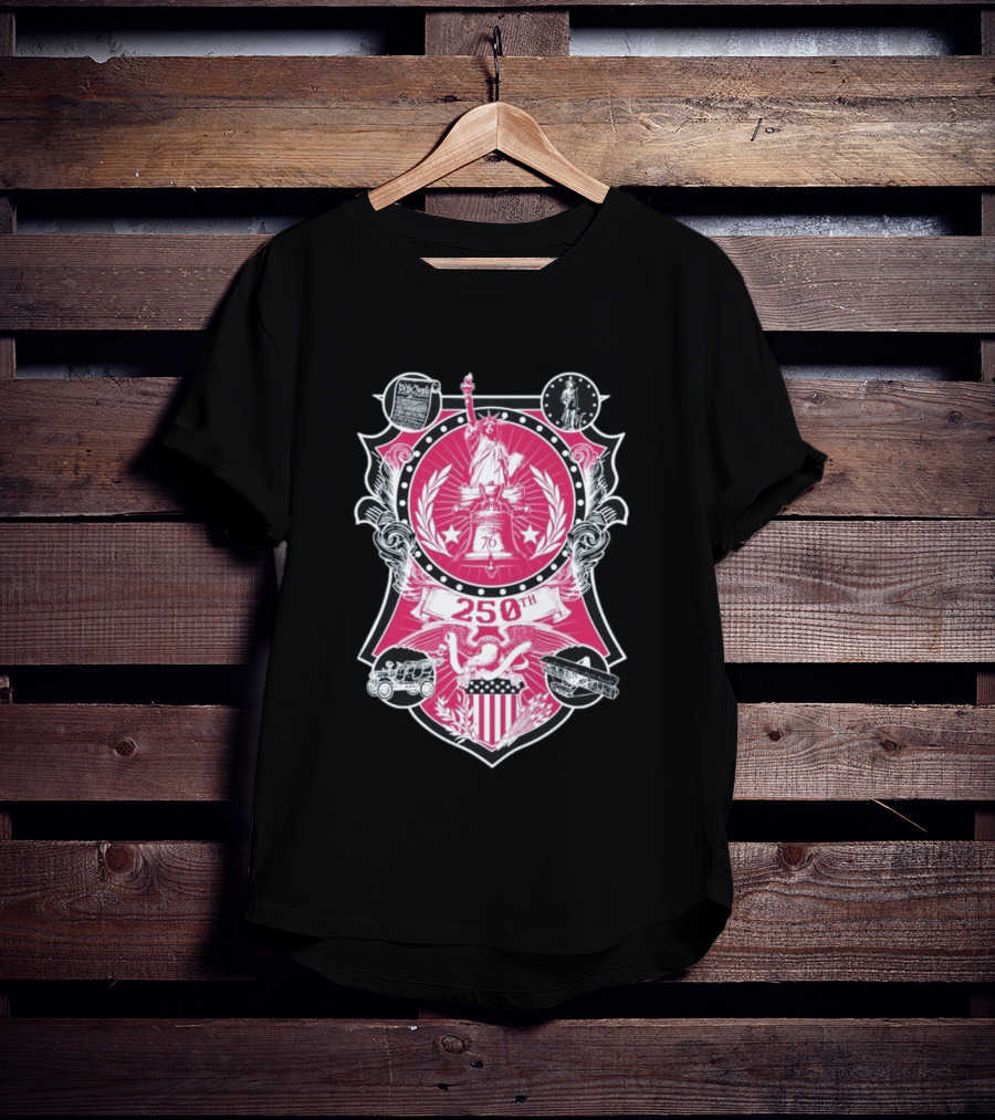 250th Commemorative Liberty Bell Stars And Stripes Celebration T-Shirt