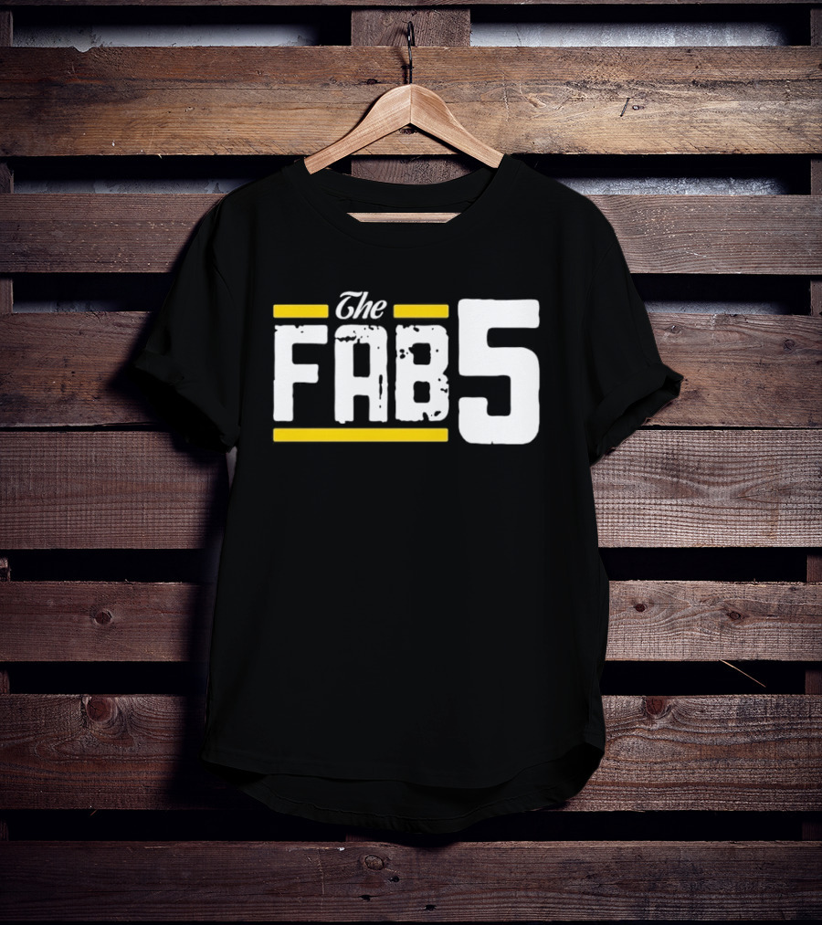The Fab 5 Bold Yellow Accents T-Shirt
