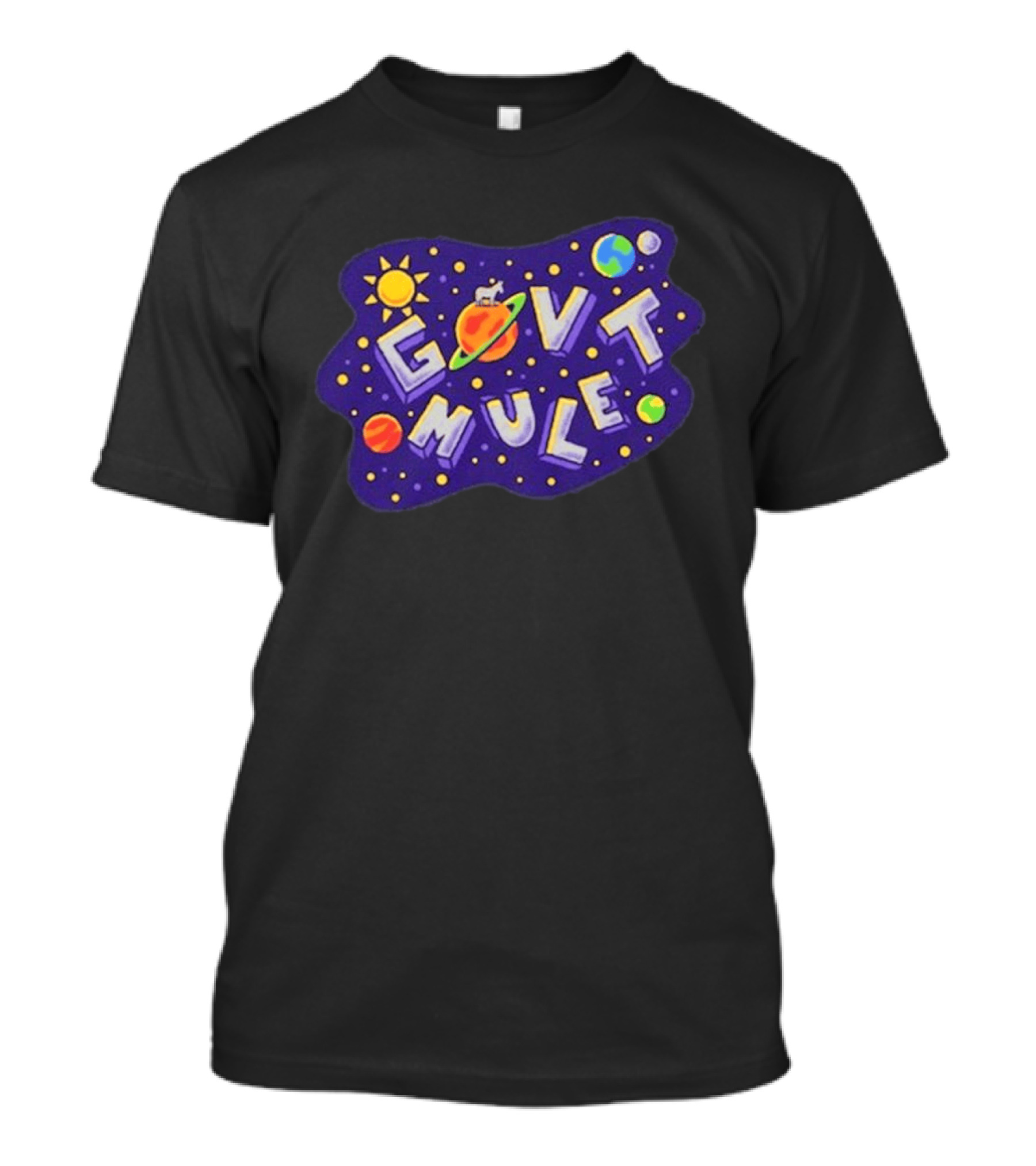 Gov't Mule Space Theme Spring Tour 2026 Solar System Planets T-Shirt
