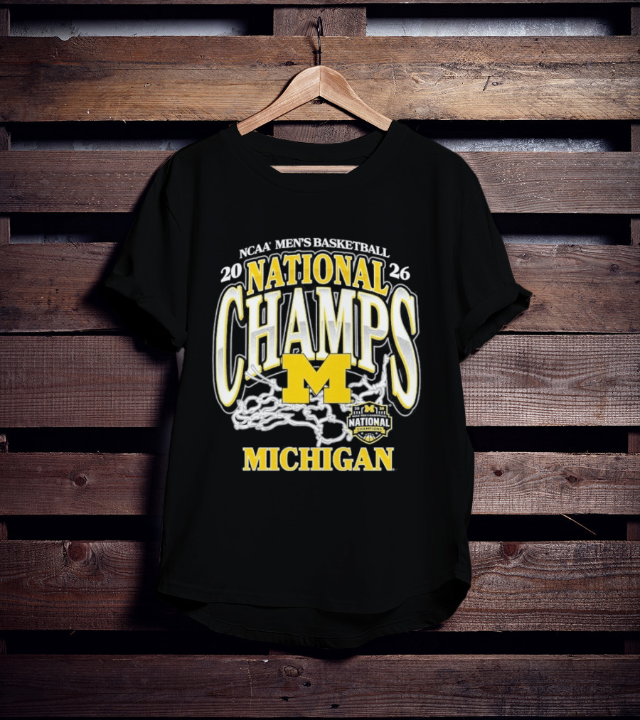 NCAA Men's Basketball 2026 National Champs Michigan T-Shirt