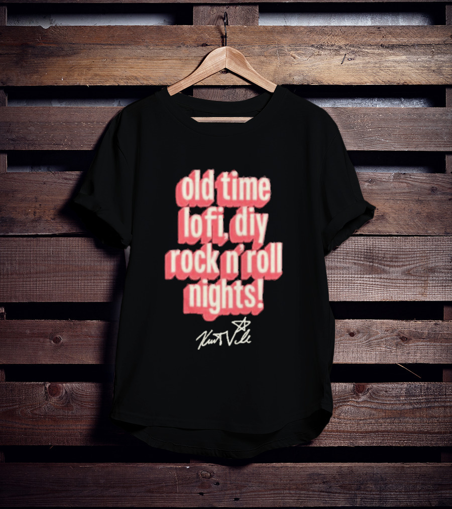 Old Time Lofi DIY Rock N'Roll Nights Kurt Vile T-Shirt