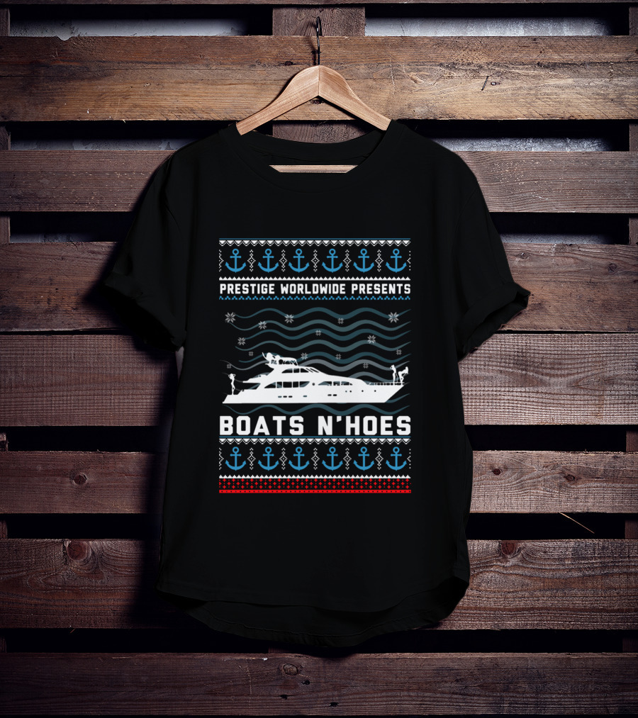 Prestige Worldwide Presents Boats N Hoes Nautical Sweater T-Shirt