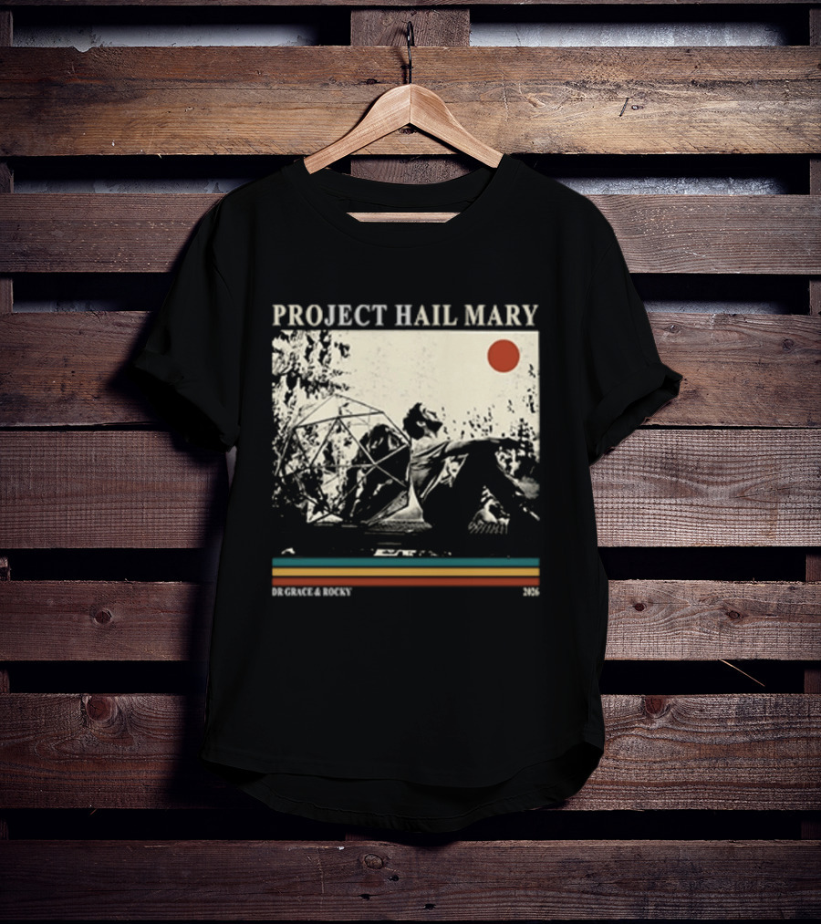Project Hail Mary Dr Grace & Rocky 2021 Vintage Cover T-Shirt