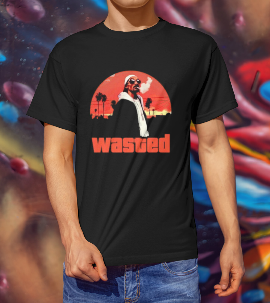 Wasted Sunset Palm Trees Snoop Dogg T-Shirt