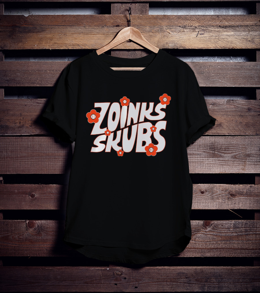 Tarik Skubal Zoinks Skubs Baseball Flowers T-Shirt