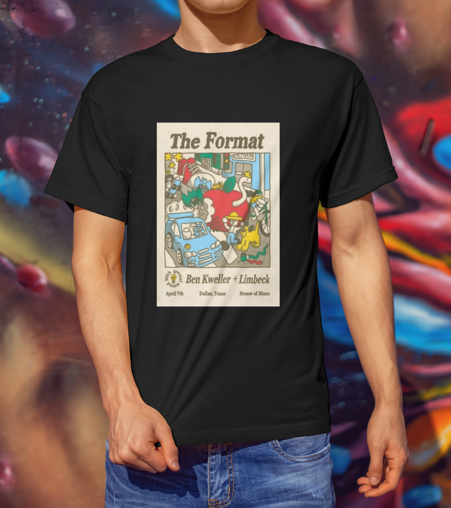 The Format April 7th Dallas Texas House Of Blues Ben Kweller Limbeck Tour T-Shirt