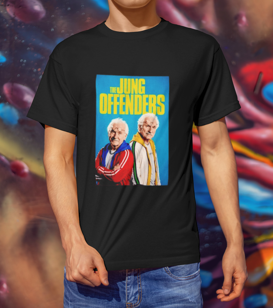 The Jung Offenders Comedy Duo Vintage Look T-Shirt