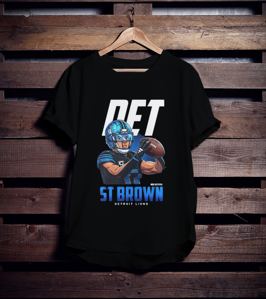 DET St Brown Detroit Lions Football T-Shirt