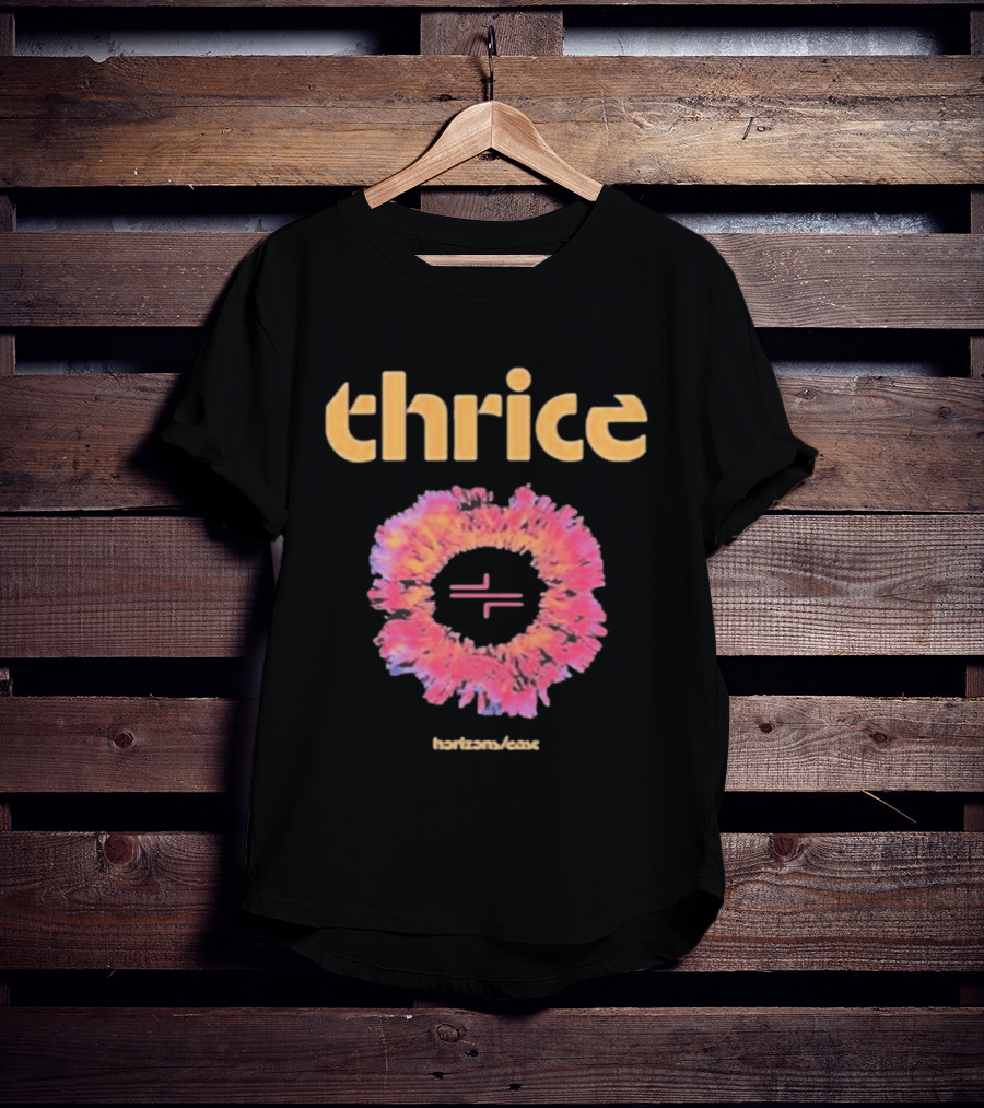 Thrice Horizons East Album Colorful T-Shirt