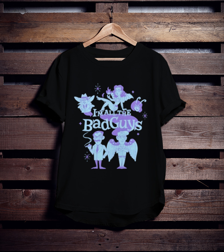 Dropout I'm All The Bad Guys Cartoon Villains Smoking And Capes T-Shirt