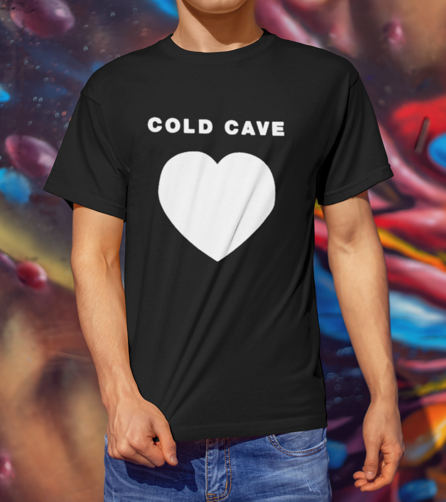 Heartworm Press Cold Cave White Heart T-Shirt