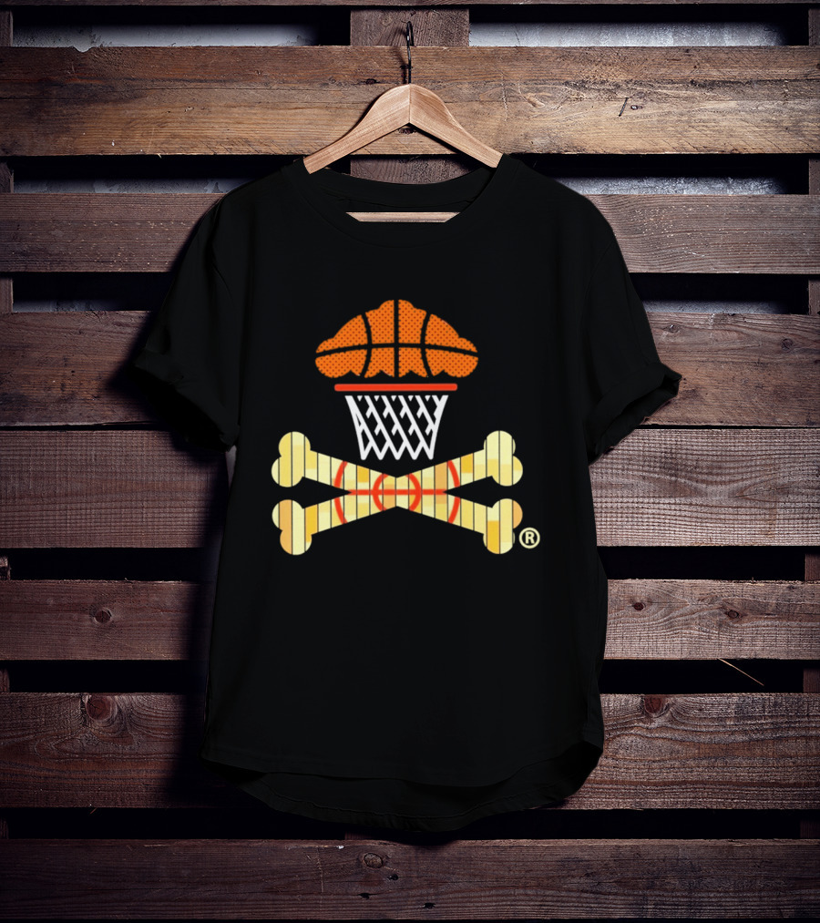 Johnny Cupcakes Women's Boxy Basketball Cupcake Crossbones T-Shirt