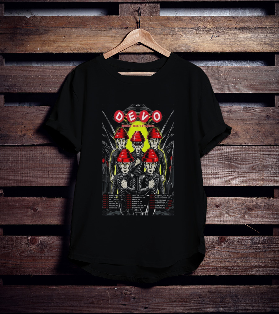 DEVO Mutate Don't Stagnate Summer Tour 2026 Dates And Locations T-Shirt