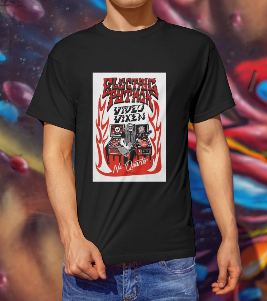 Electric Python Video Vixen No Quarter 4 24 2026 T-Shirt