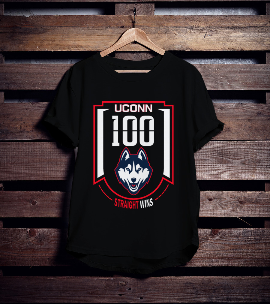 UConn Huskies 100 Straight Wins T-Shirt