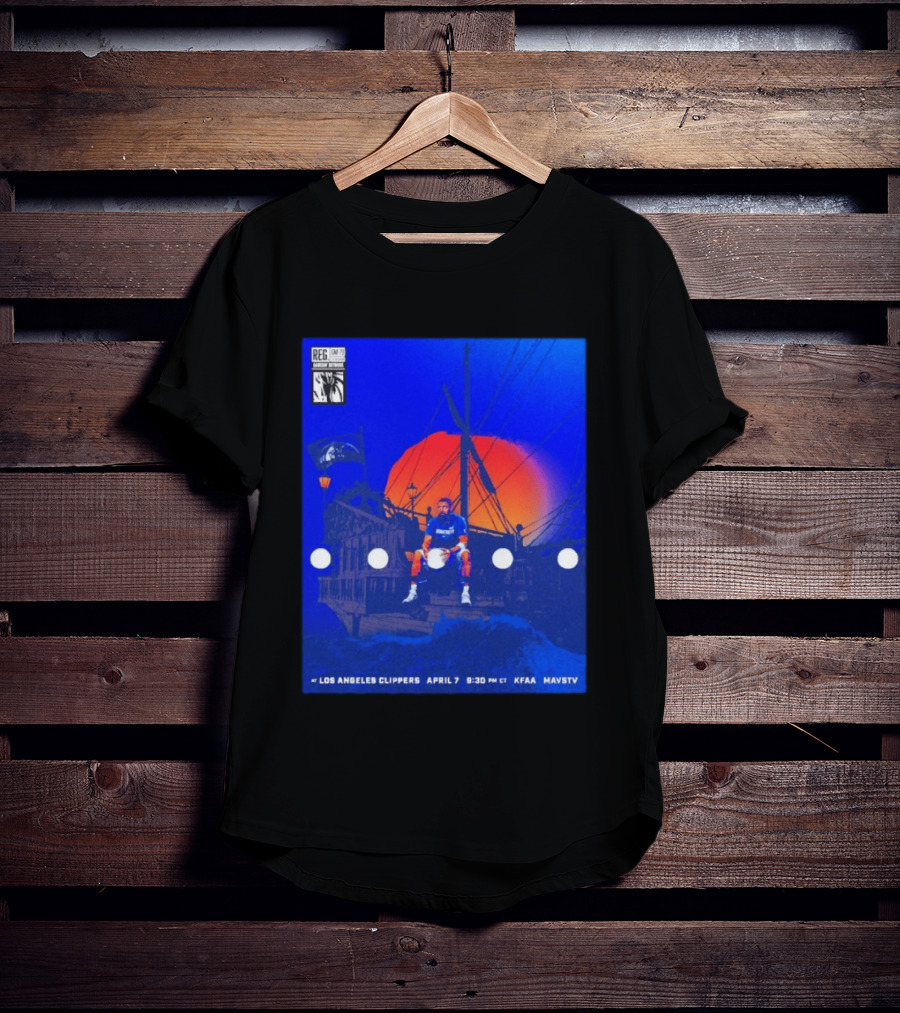 Kyrie Irving Dallas Mavericks Game At Los Angeles Clippers April 7 9:30 PM KFAA MavsTV T-Shirt
