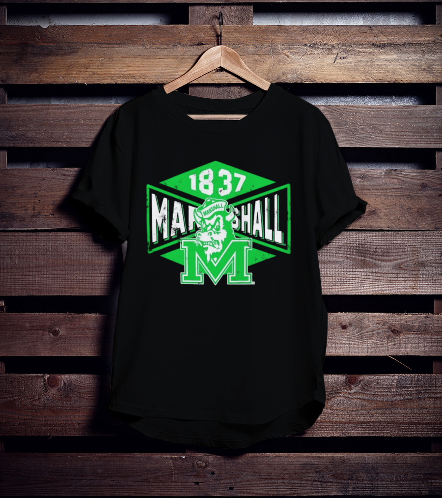 Marshall Thundering Herd 1837 Vintage Retro Team Spirit T-Shirt