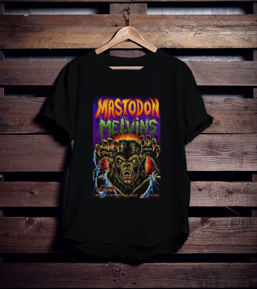 Mastodon Melvins Flatwounds Concert The Chelsea At The Cosmopolitan Las Vegas April 24 2026 T-Shirt