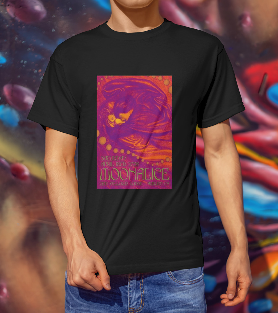 Moonalice Saturday April 18th 2026 Odd Fellows Lodge Auburn CA T-Shirt