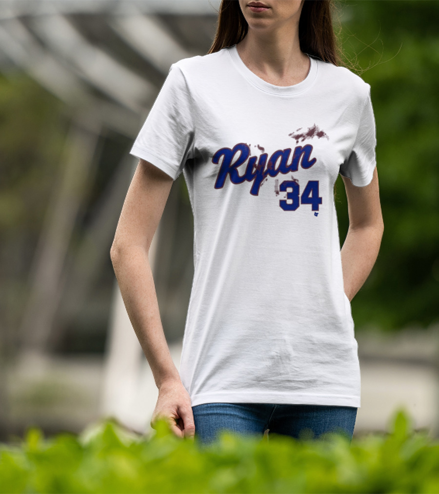 Ryan 34 Bloody Baseball Legend T-Shirt