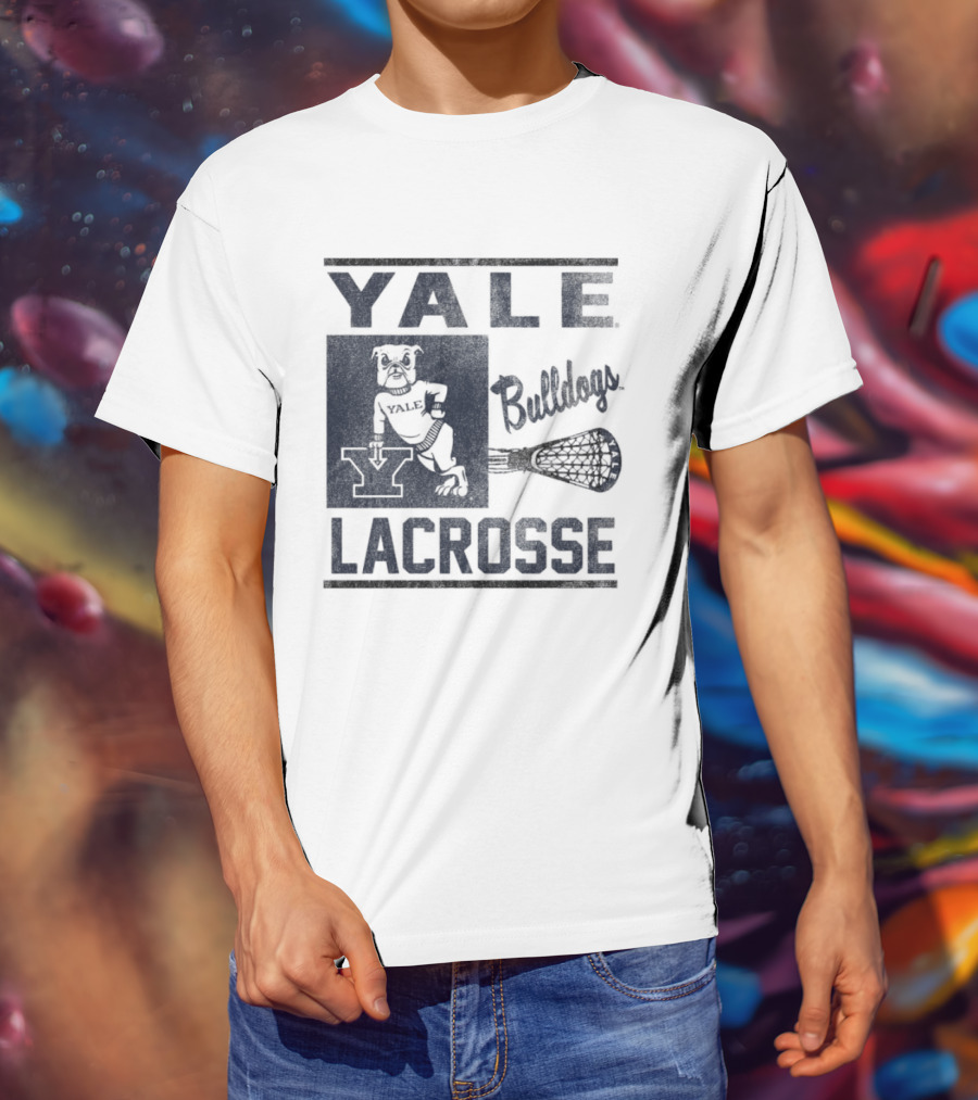 Yale Bulldogs Lacrosse Team Spirit Y T-Shirt