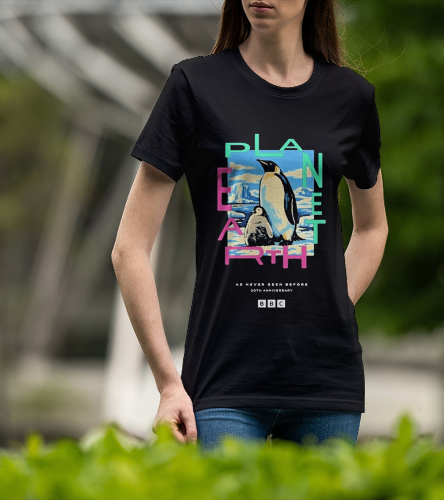 Bbc Earth Planet Earth Penguin As Never Seen Before 50th Anniversary T-Shirt